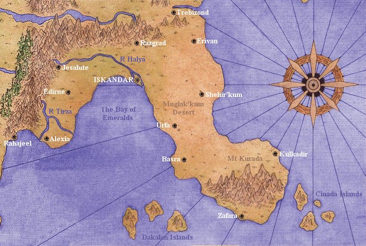 Political Map of Crescent Empire