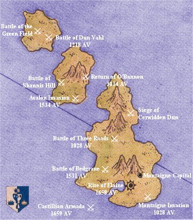Historical Map of Avalon
