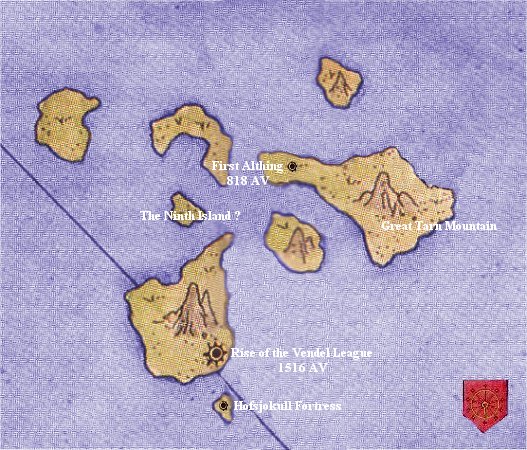 Historical Map of Vendel